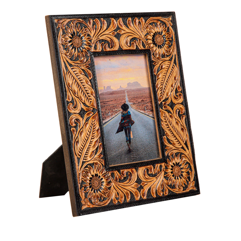 Wyburn Canyon Hand-Tooled Photo Frame - Myra USA