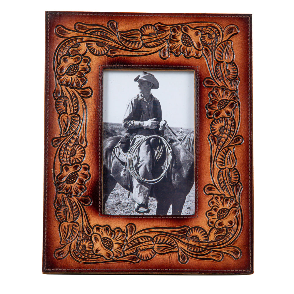 This Moment In Time Hand-Tooled Photo Frame - Myra USA