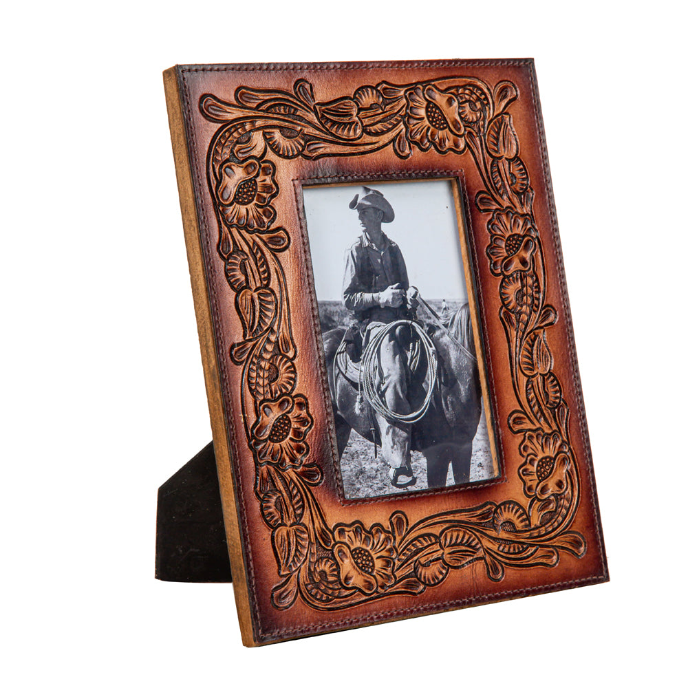 This Moment In Time Hand-Tooled Photo Frame - Myra USA