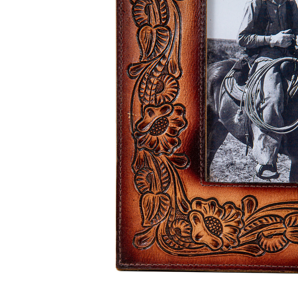 This Moment In Time Hand-Tooled Photo Frame - Myra USA