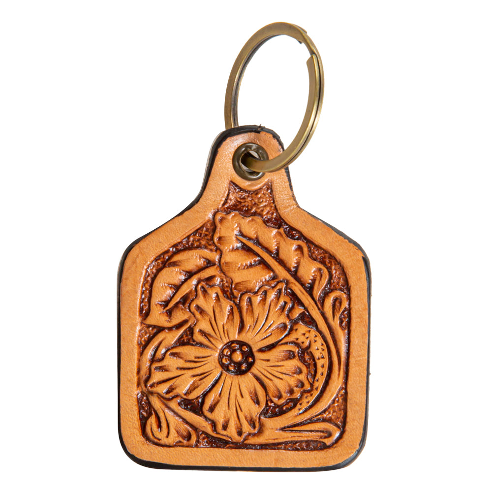 Classic Western Hand-Tooled Key Fob - Myra USA