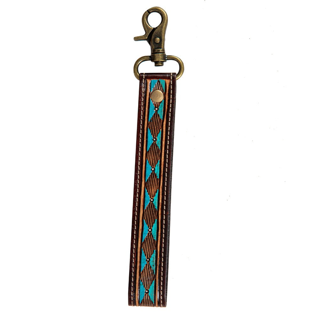 Mesa Rock Hand-Tooled Strap Key Fob - Myra USA