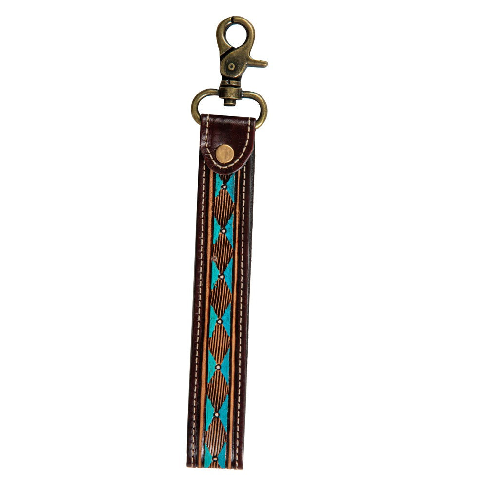 Mesa Rock Hand-Tooled Strap Key Fob - Myra USA