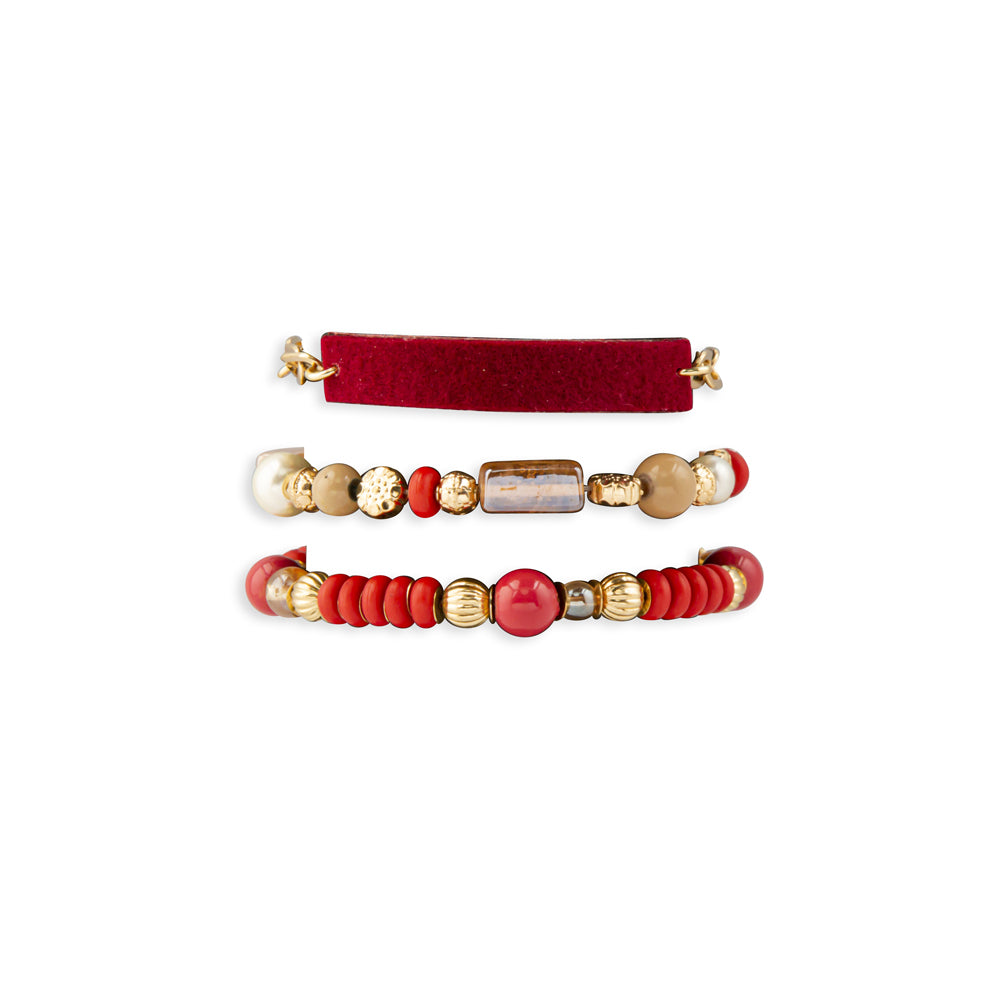 Dimensions Scarlet Sky Layered Bracelet - Myra USA