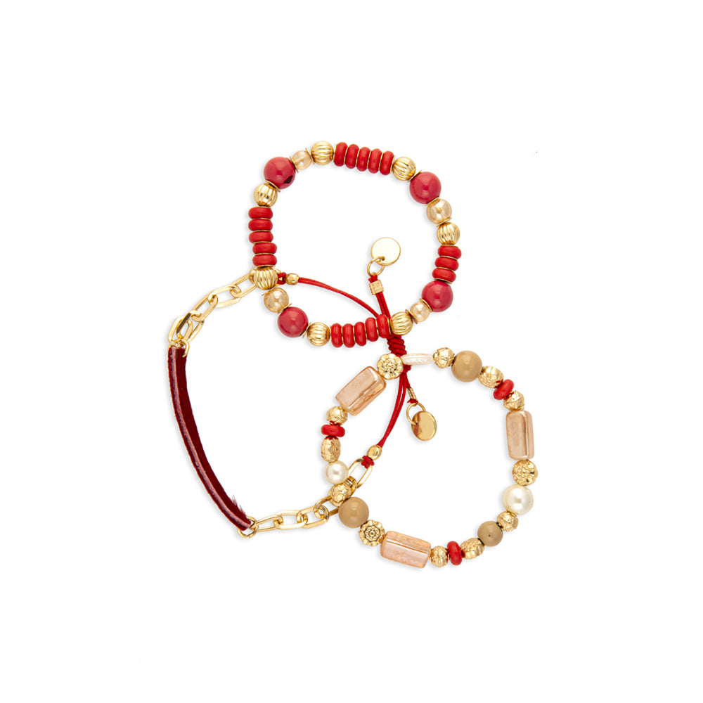 Dimensions Scarlet Sky Layered Bracelet - Myra USA