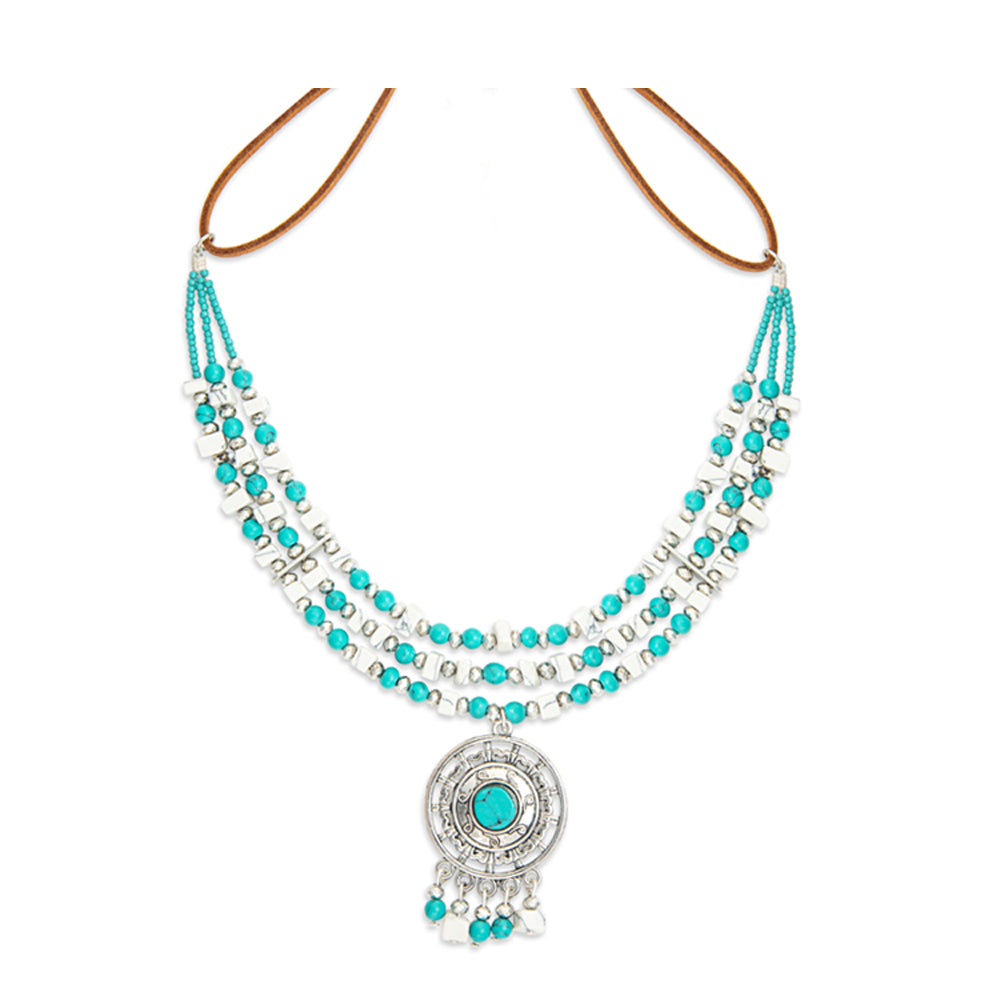 Song of the Southwest Layered Medallion Necklace - Myra USA