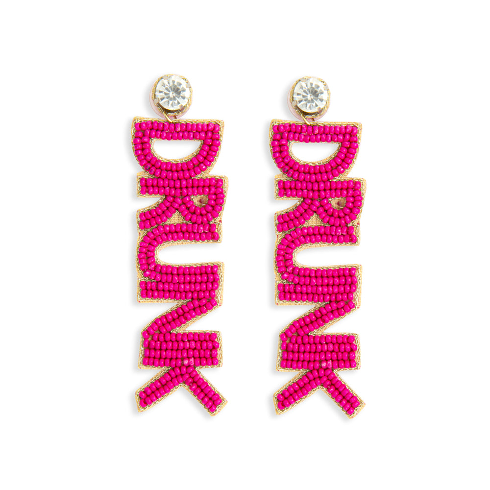 Drunk Beaded Earrings - Myra USA