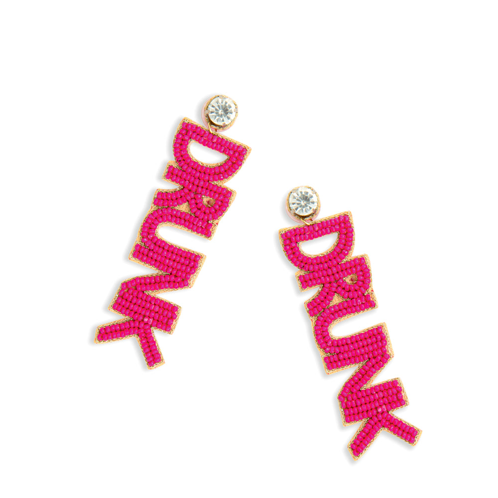 Drunk Beaded Earrings - Myra USA