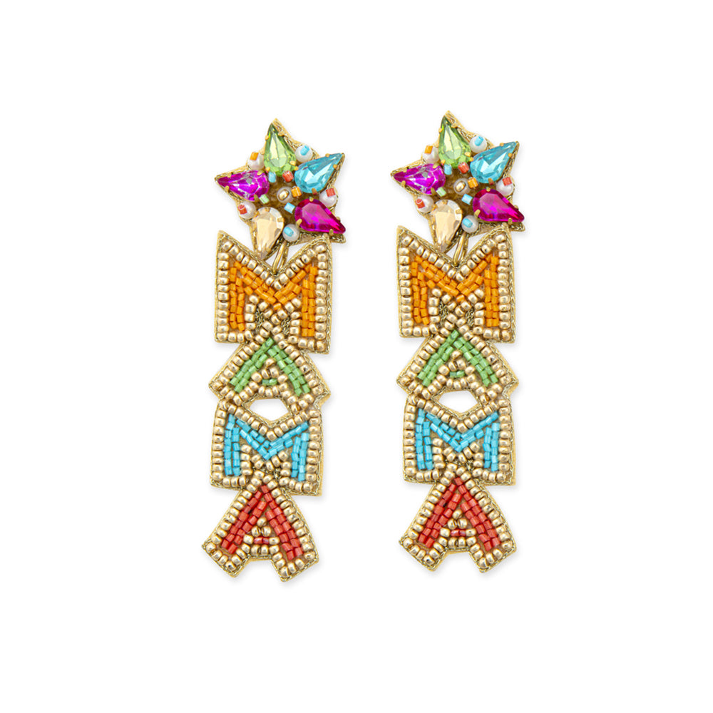 “Mama” Beaded Earrings - Myra USA