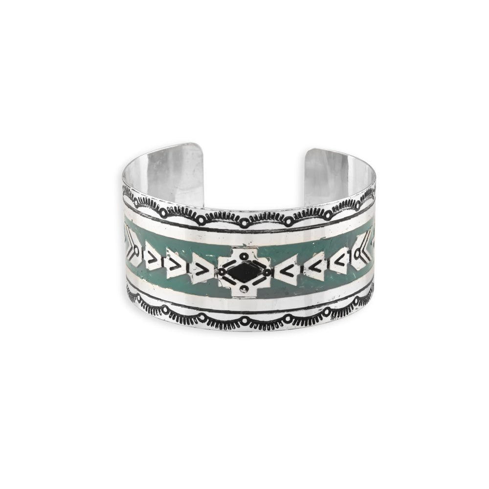 Mesa Heritage Etched Metal Cuff Bracelet - Myra USA