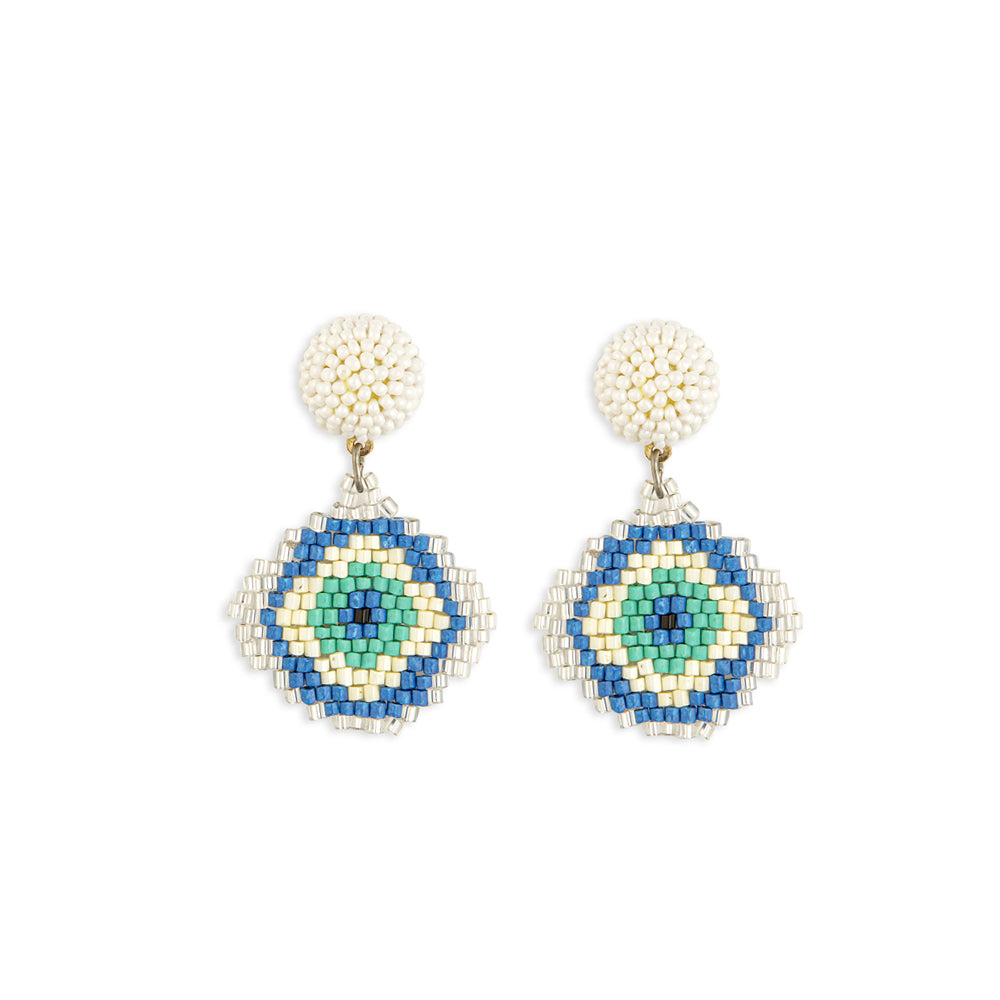 Water Bloom Beaded Earrings - Myra USA
