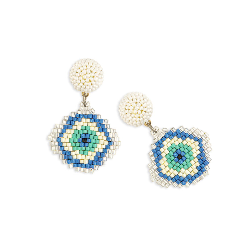 Water Bloom Beaded Earrings - Myra USA