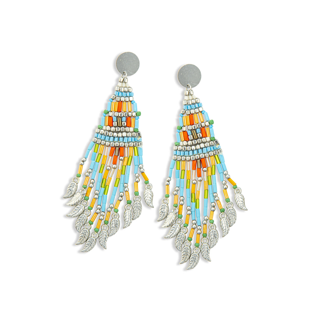 Morning’s Tapestry Beaded Earrings - Myra USA