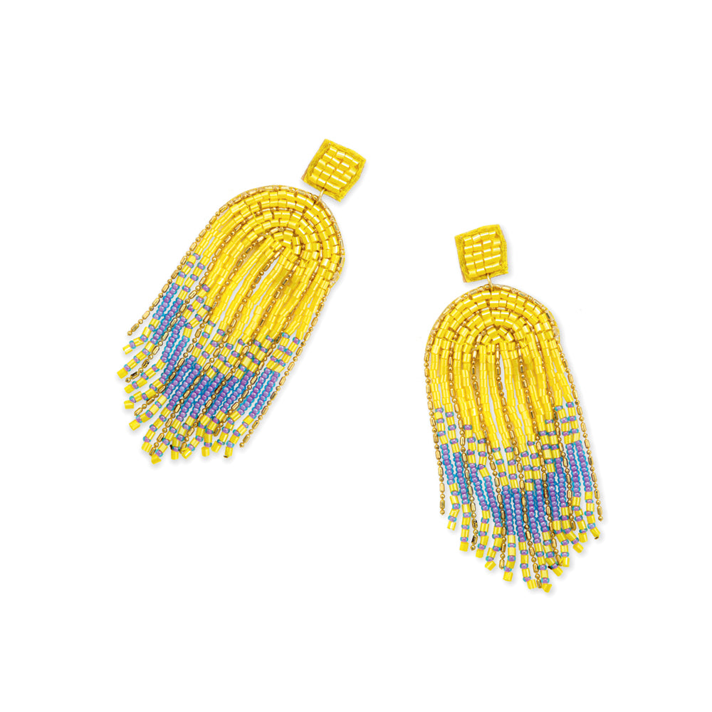 Flow of Time Beaded Earrings - Myra USA