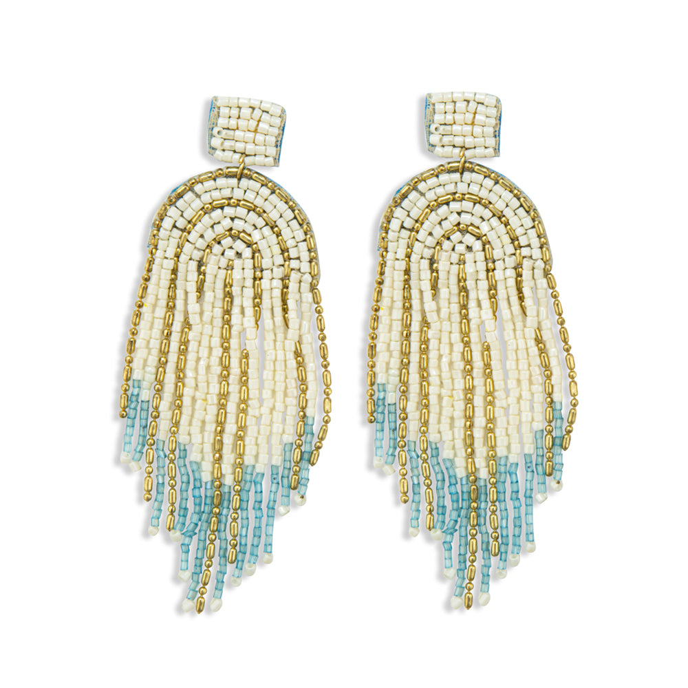 The Flow of Life Beaded Earrings - Myra USA