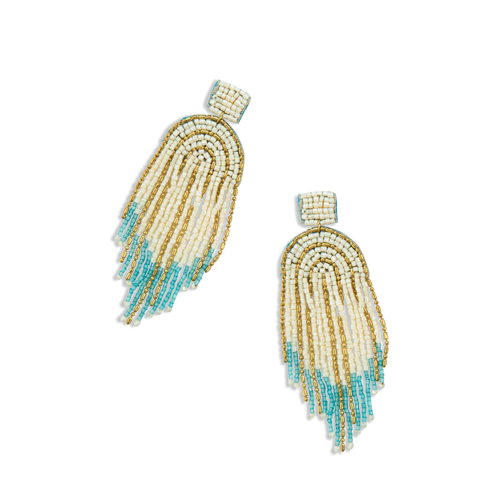 The Flow of Life Beaded Earrings - Myra USA