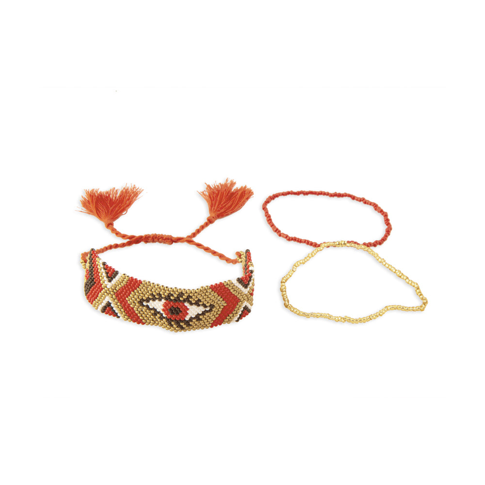 Eye in the Sky Beaded Bracelet - Myra USA