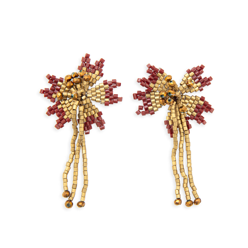 Streaming Star Beaded Earrings - Myra USA