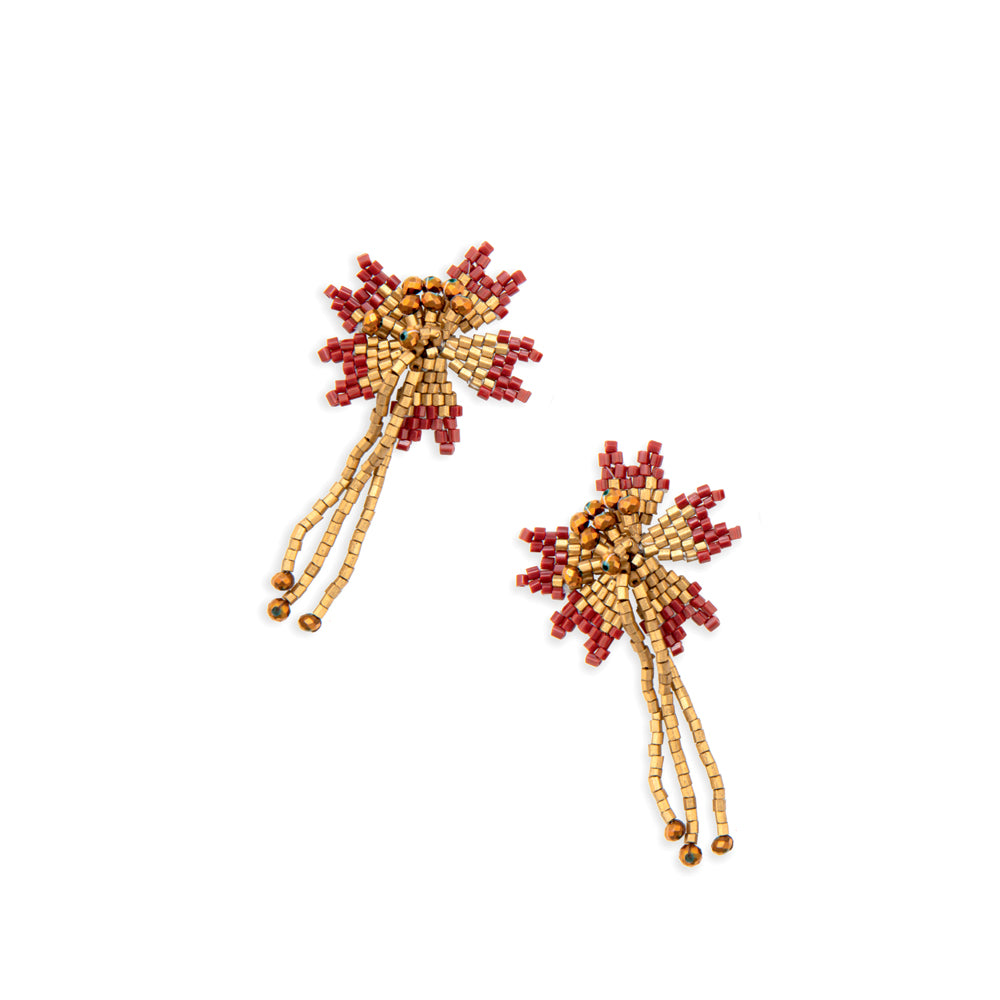 Streaming Star Beaded Earrings - Myra USA