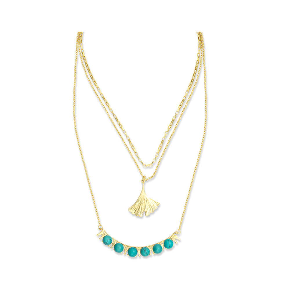Jelica Star Blossom Composite Necklace - Myra USA