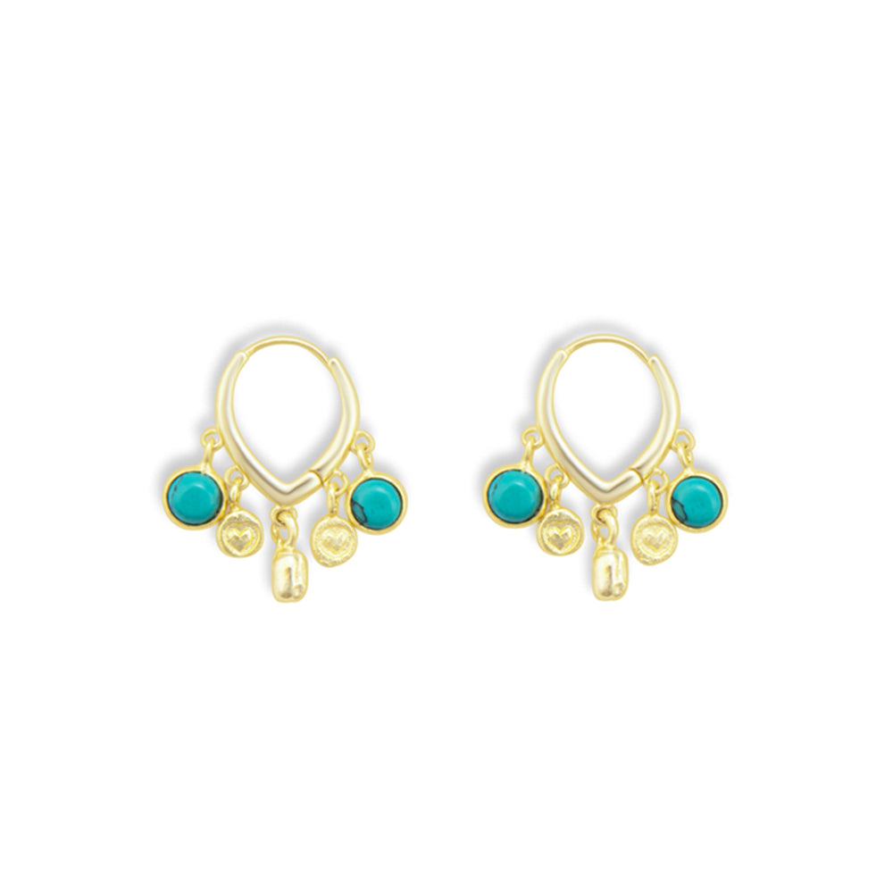 Azalea Charm Adorned Earrings - Myra USA