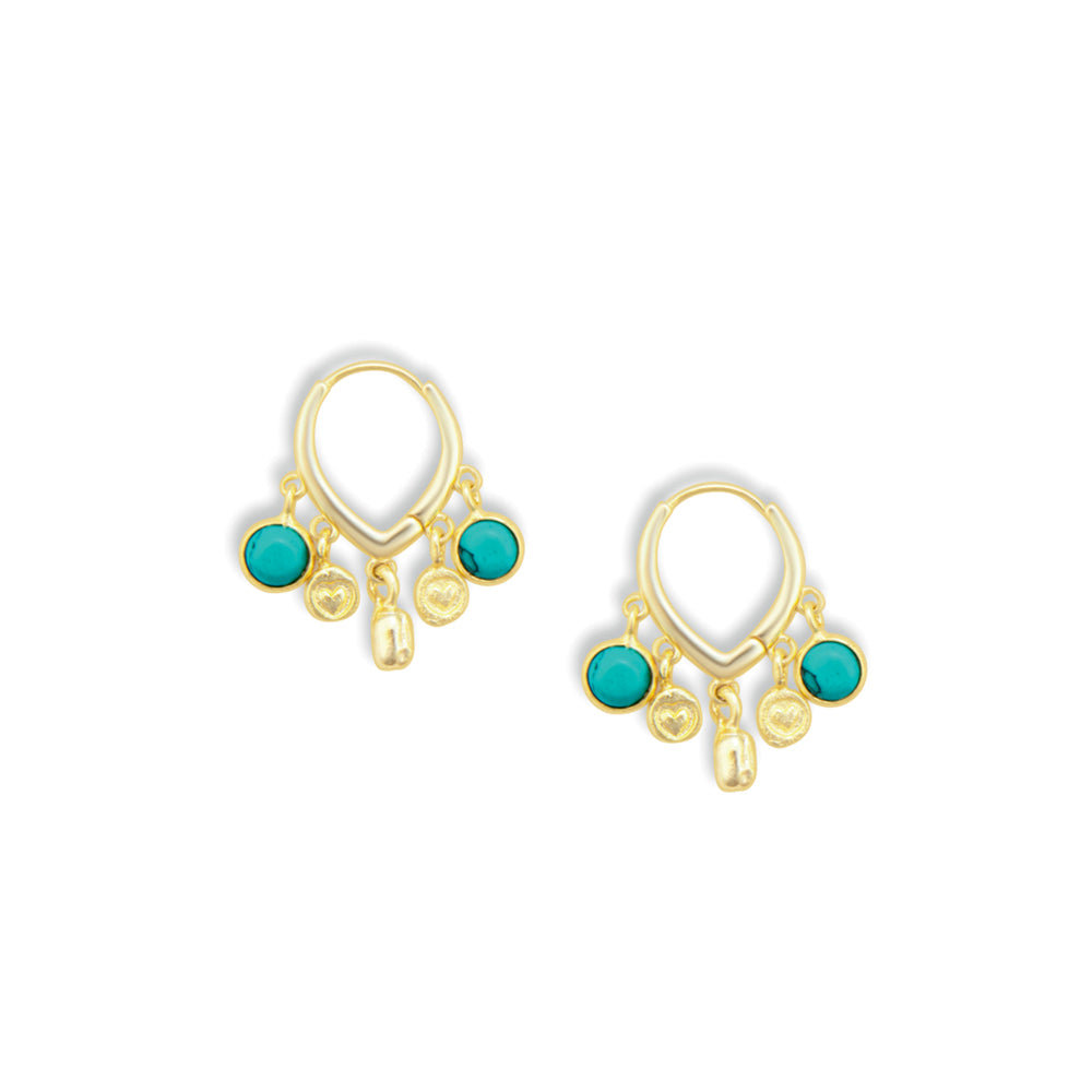 Azalea Charm Adorned Earrings - Myra USA