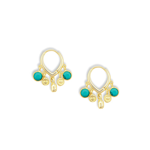 Azalea Charm Adorned Earrings - Myra USA