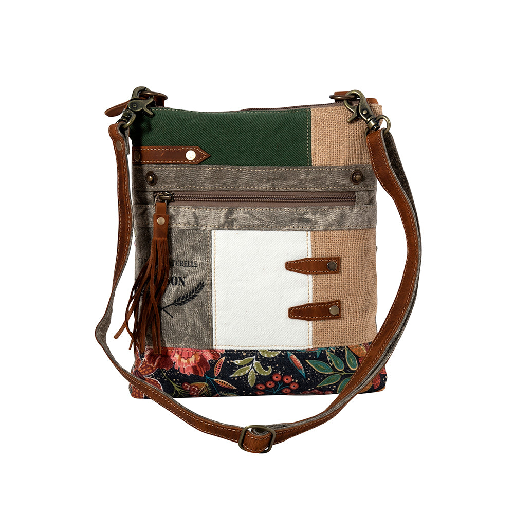 Boulangerie Floral Trim Crossbody Bag - Myra USA