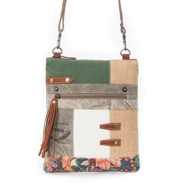 Boulangerie Floral Trim Crossbody Bag - Myra USA