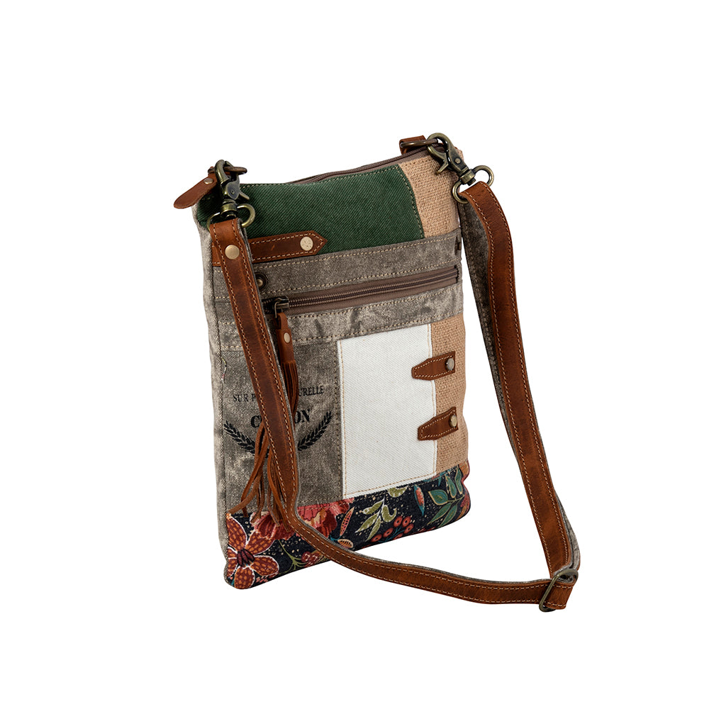 Boulangerie Floral Trim Crossbody Bag - Myra USA
