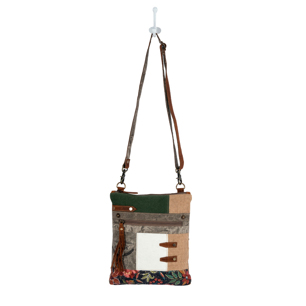 Boulangerie Floral Trim Crossbody Bag - Myra USA