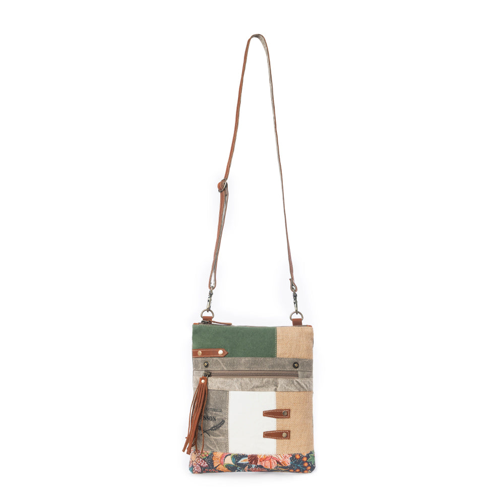 Boulangerie Floral Trim Crossbody Bag - Myra USA