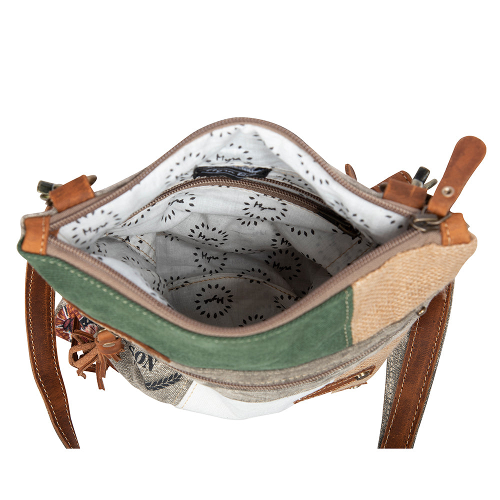 Boulangerie Floral Trim Crossbody Bag - Myra USA