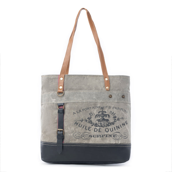 Fontaine de Parfums Gray Tote Bag - Myra USA
