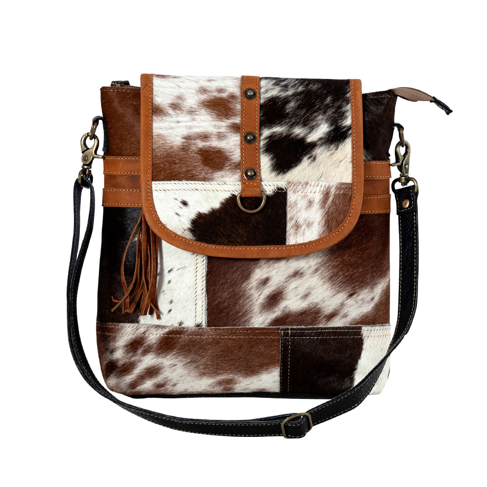 Tyler Ridge Leather Hairon Bag - Myra USA