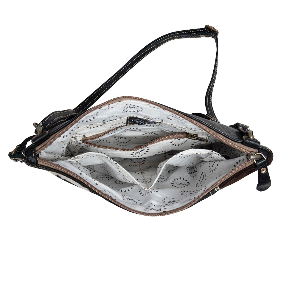 Tyler Ridge Hair-on Leather Bag - Myra USA