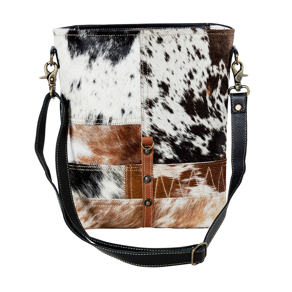 Tyler Ridge Hair-on Hide Leather Bag - Myra USA