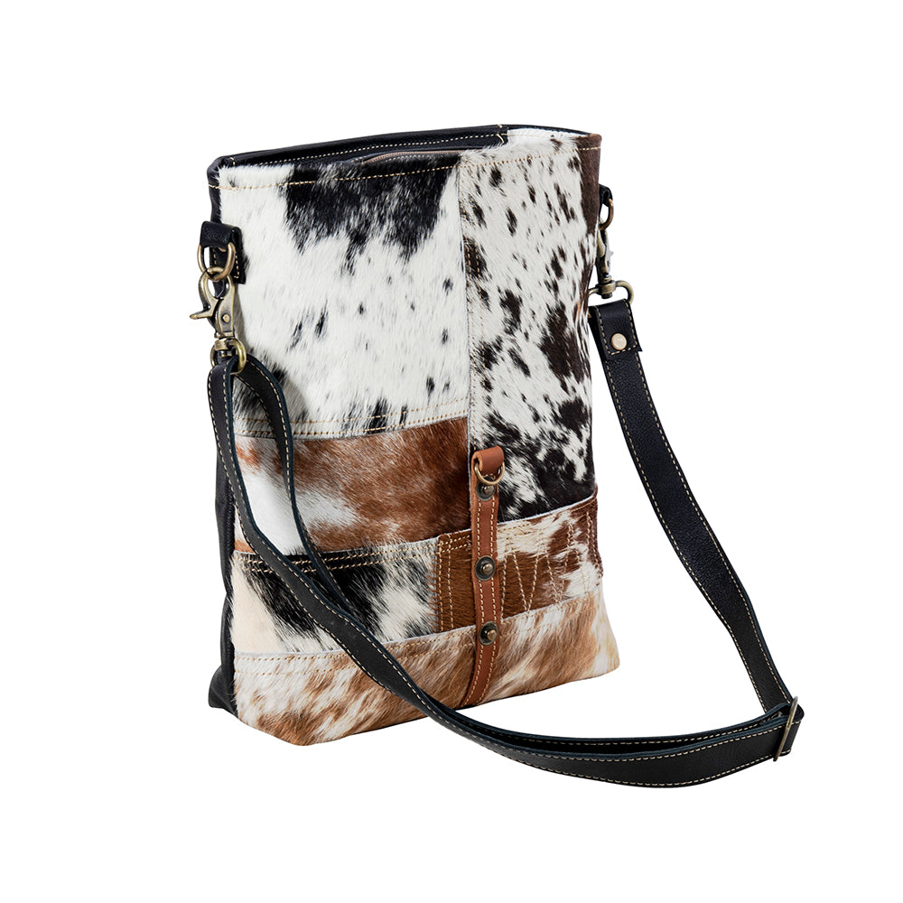 Tyler Ridge Hair-on Hide Leather Bag - Myra USA