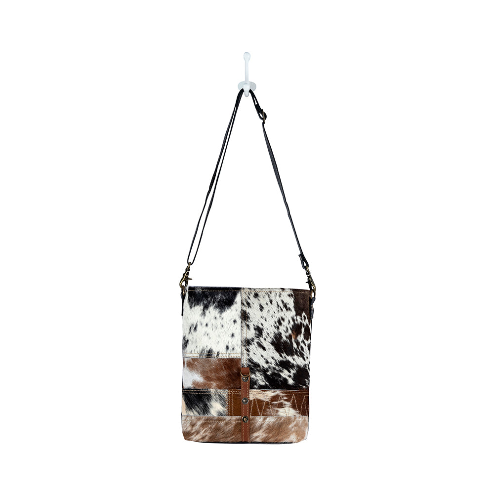 Tyler Ridge Hair-on Hide Leather Bag - Myra USA
