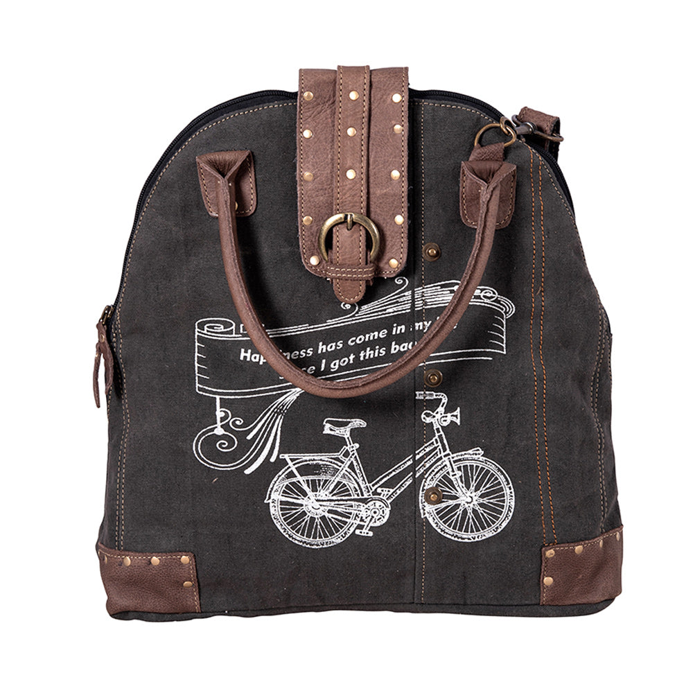 Do Well Bicycle Canvas Shoulder Bag - Myra USA