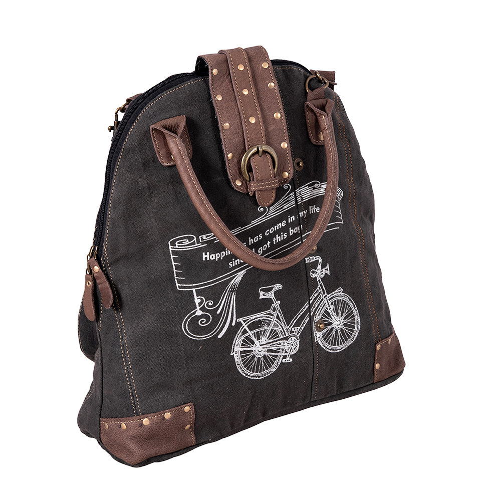 Do Well Bicycle Canvas Shoulder Bag - Myra USA