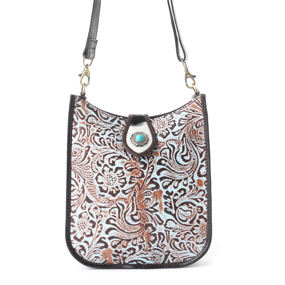 Delilah Creek Embossed Leather Bag – Myra USA display picture 1