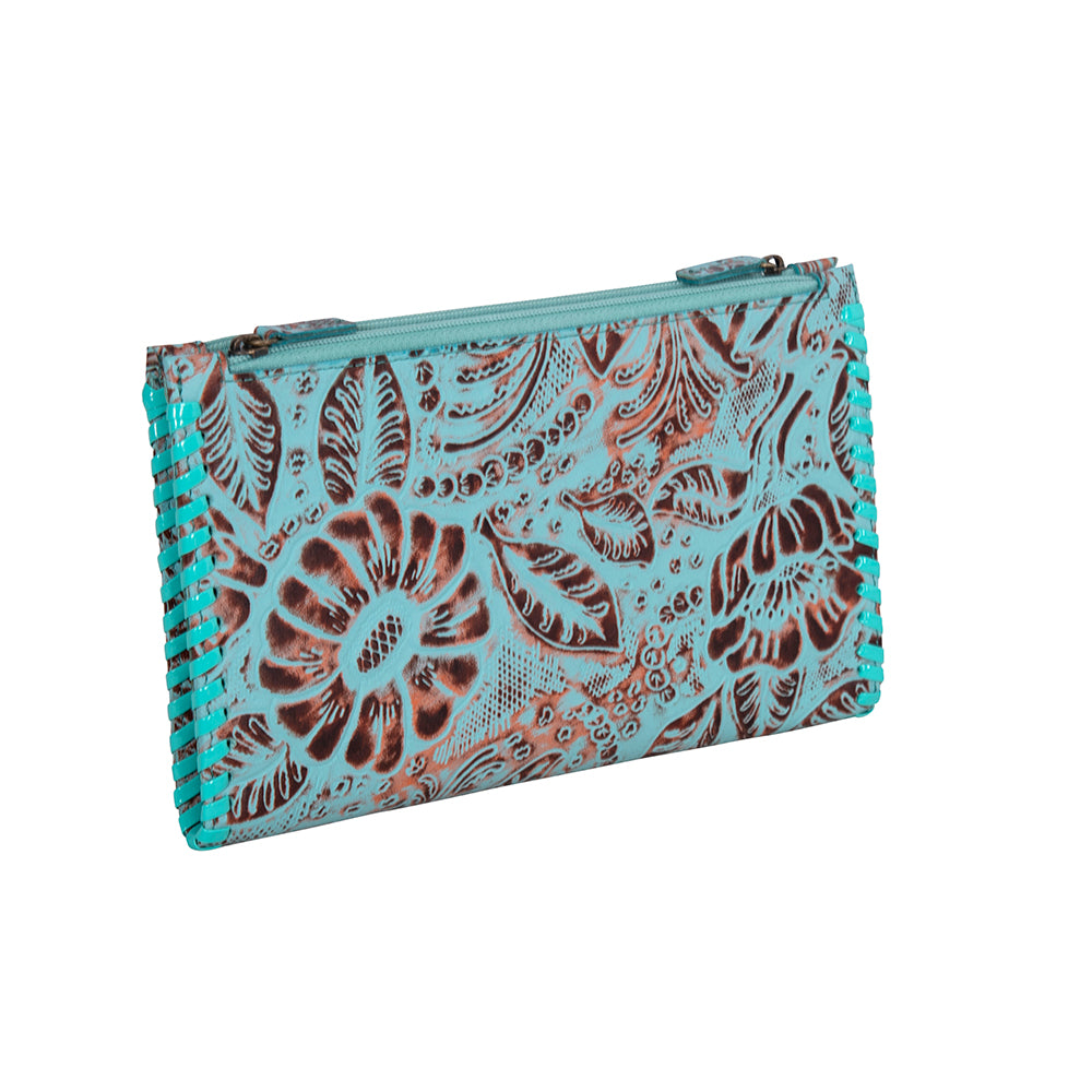 Delilah Creek Hand-tooled Stitched Wallet - Myra USA
