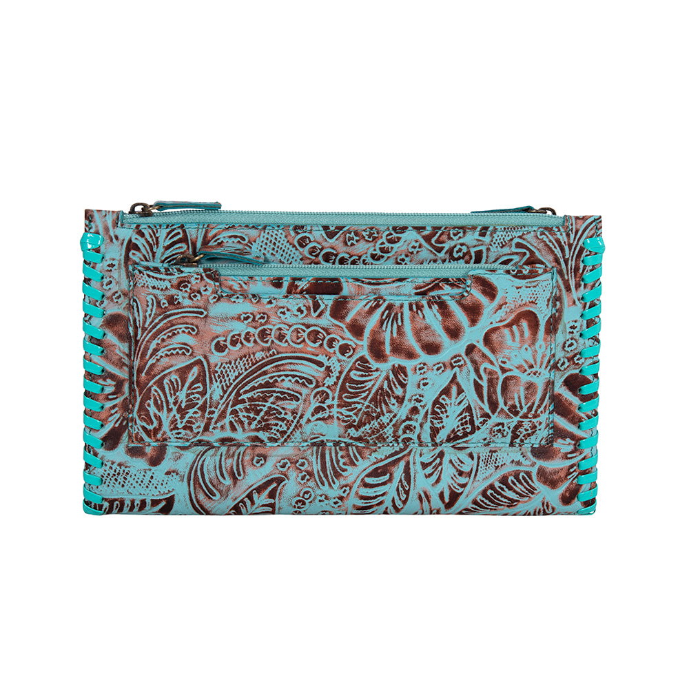 Delilah Creek Hand-tooled Stitched Wallet - Myra USA