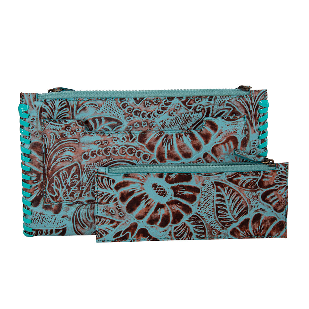 Delilah Creek Hand-tooled Stitched Wallet - Myra USA
