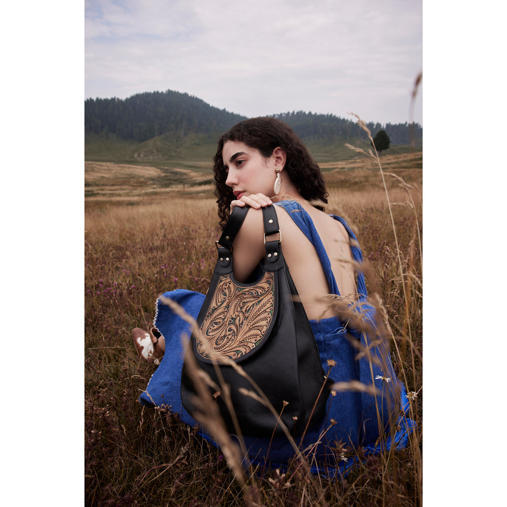 Minah Vista Hand-Tooled Bag - Myra USA