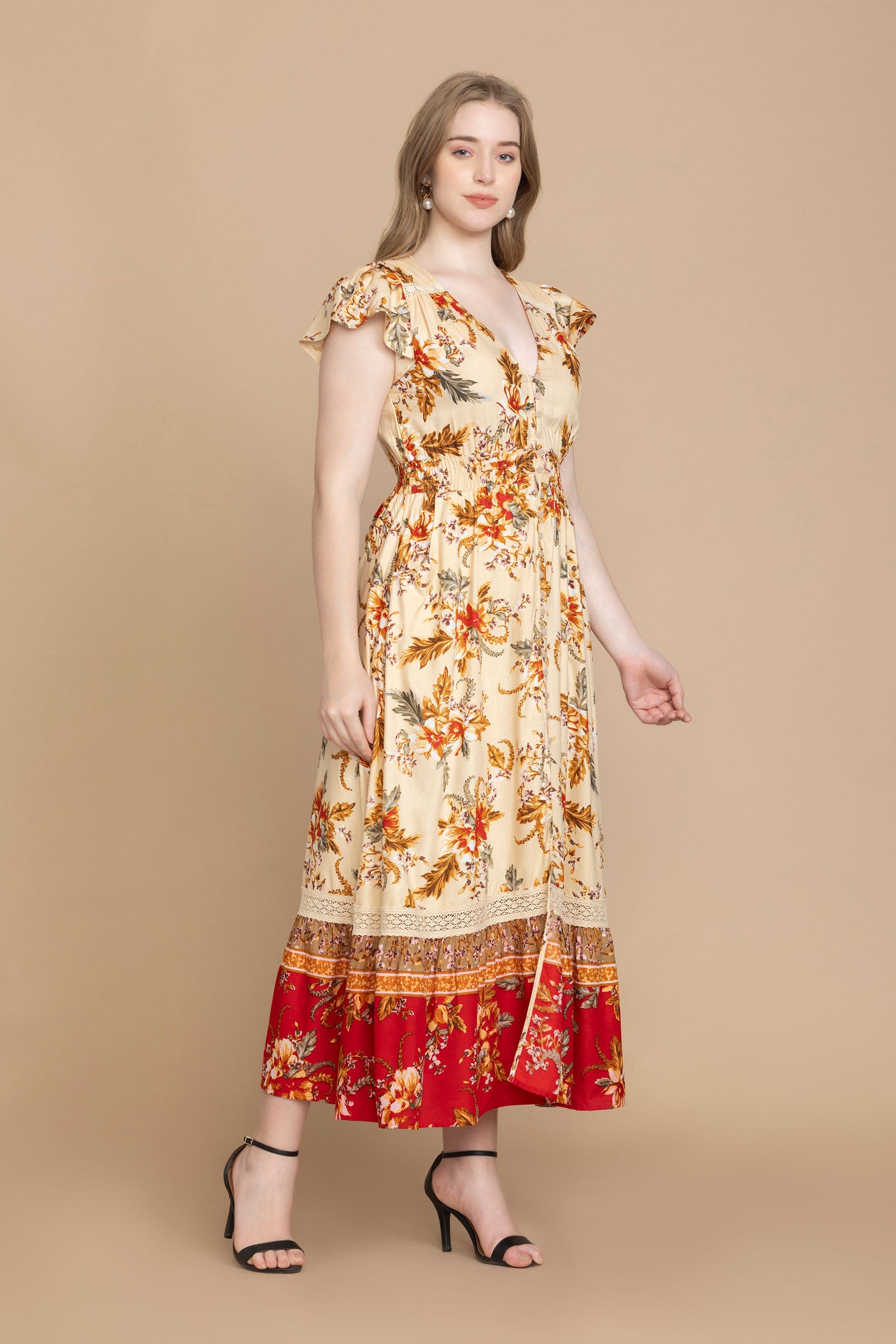 Bohera Georgina Multi-Print Dress - Myra USA