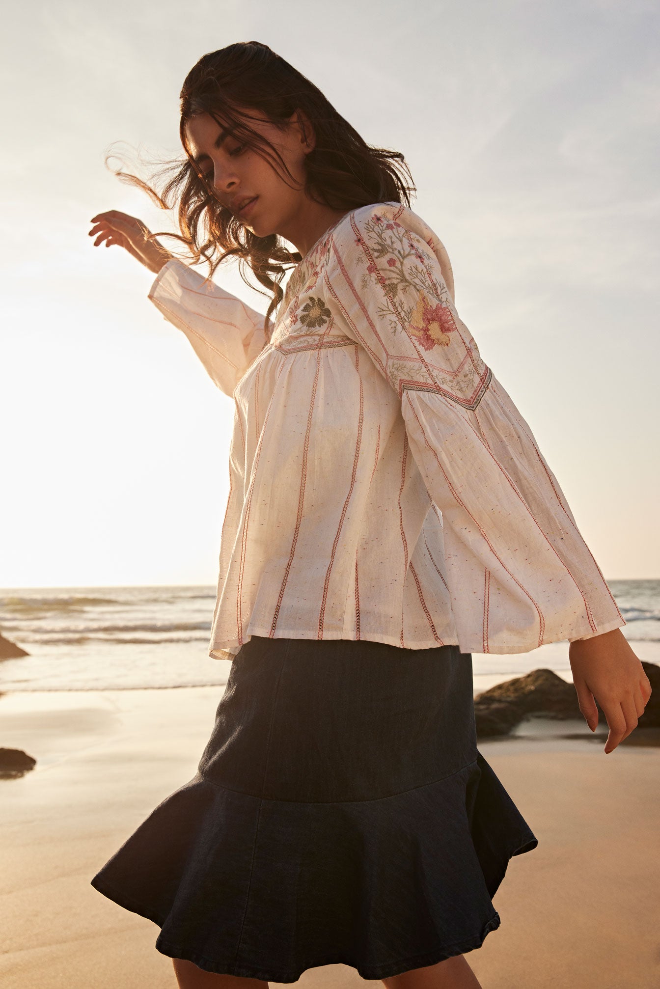 Bohera Cheree Floral Delight Free Flowing Top - Myra USA