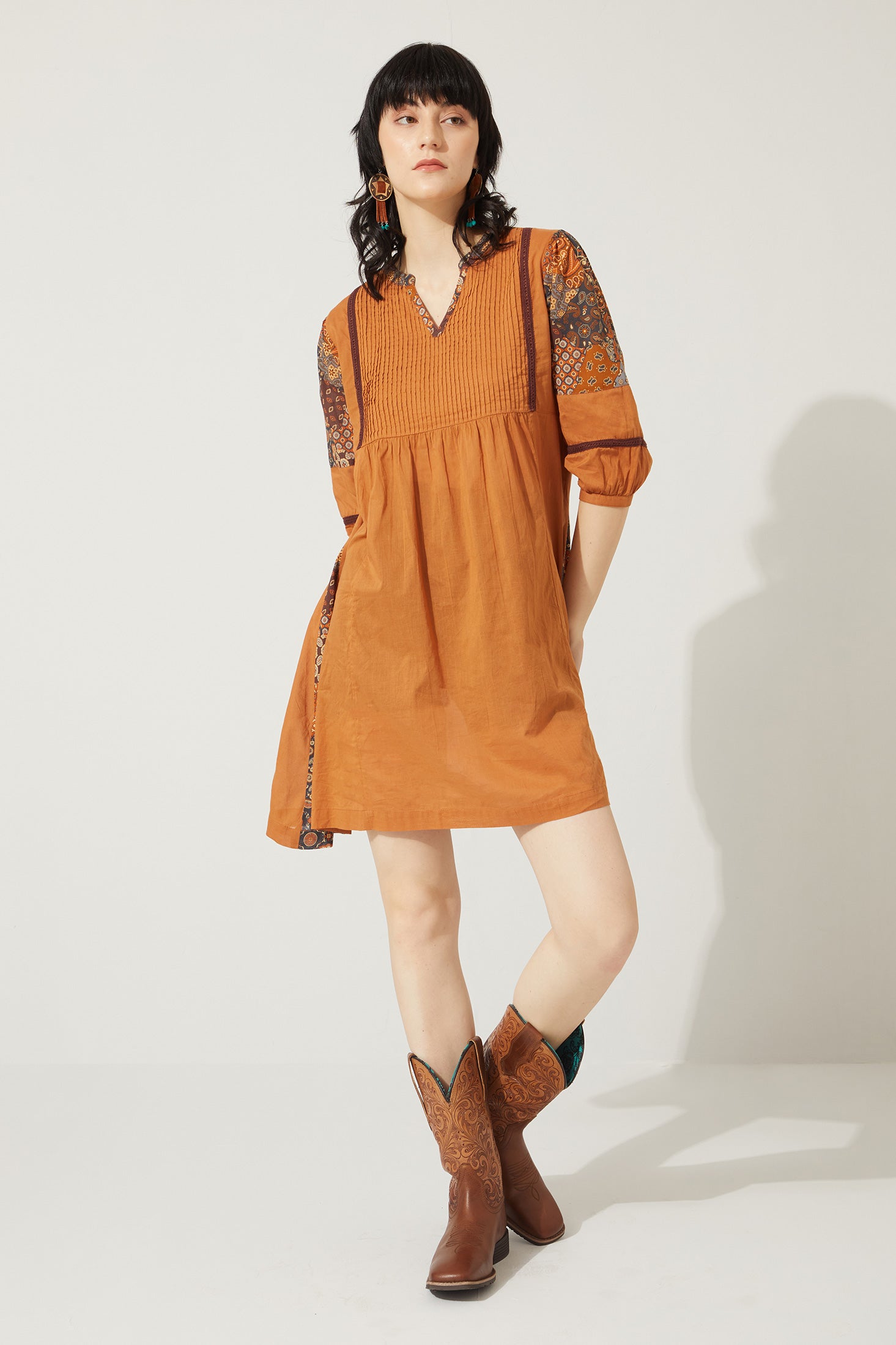 Bohera Glennavieve Pleated Accent Dress - Myra USA