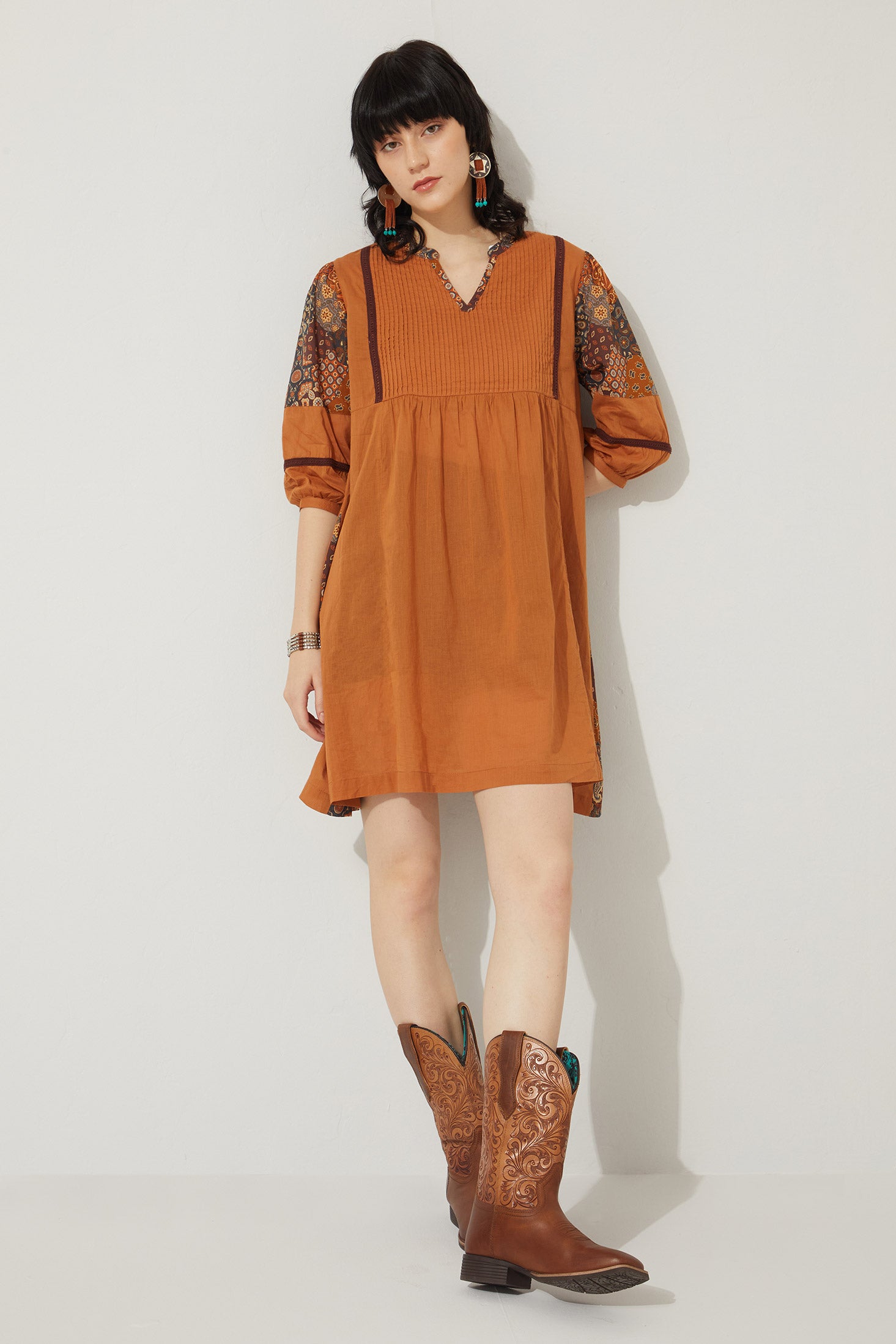 Bohera Glennavieve Pleated Accent Dress - Myra USA